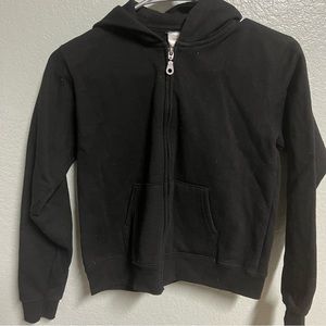 Boy black hoodie size small